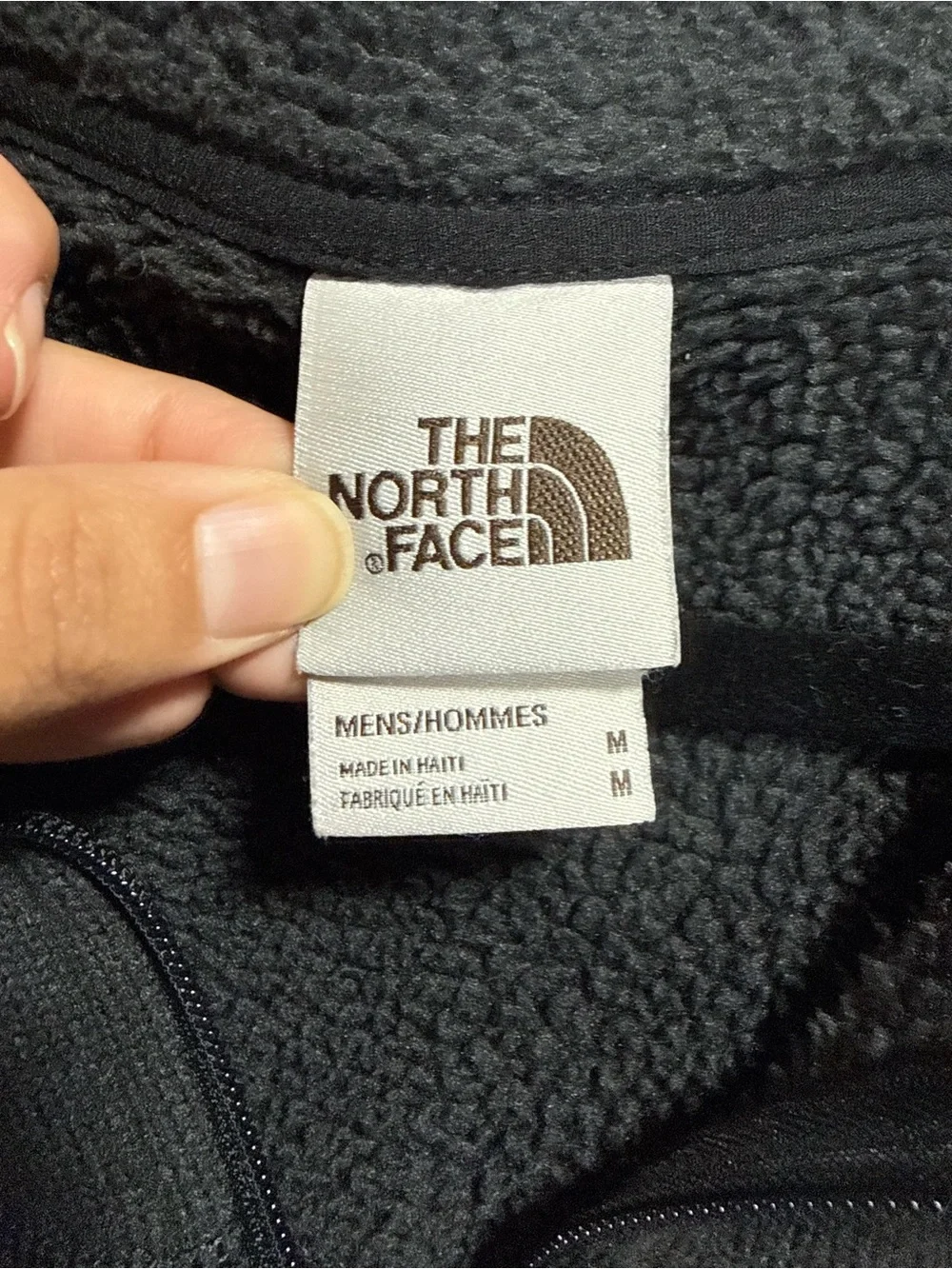 The North Face Men’s M Black Sweater Fleece 1/4 Zip Pullover Outdoor Jacket